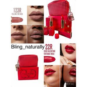 Valentino Lipstick and Makeup Bag Set
